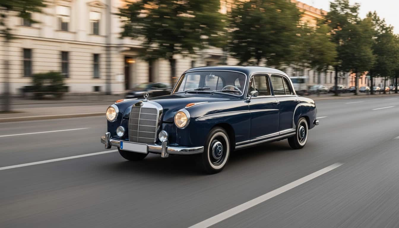 Rent a Mercedes-Benz 220 S Ponton classic car in Munich Hero