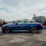 site view from Mercedes C63s AMG Convertible in Stuttgart