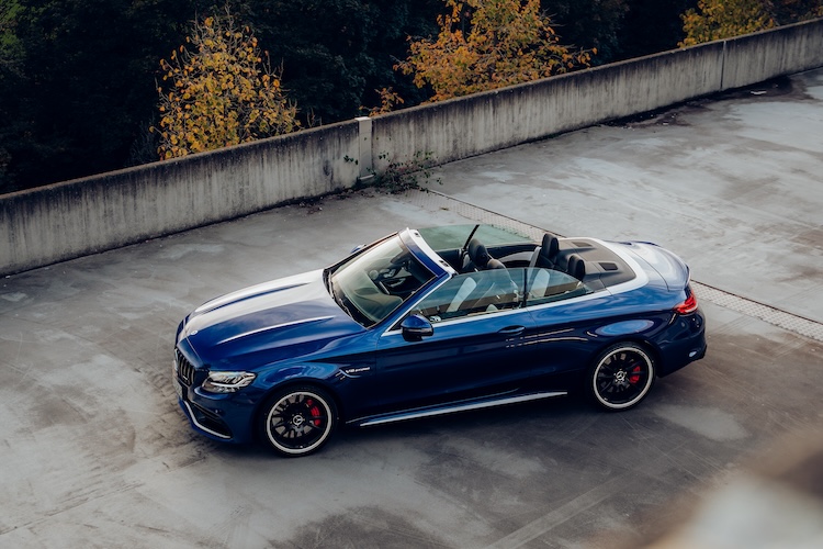 rent a Mercedes C63s AMG Convertible in Stuttgart