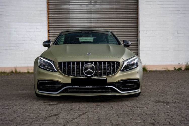 front view from Mercedes C63s AMG Convertible in Hamburg