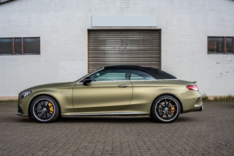 site view from Mercedes C63s AMG Convertible in Hamburg