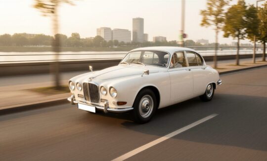 Rent a Jaguar 420 Oldtimer in Frankfurt Hero