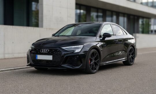 Rent a Black Audi RS3 Sedan in Stuttgart hero