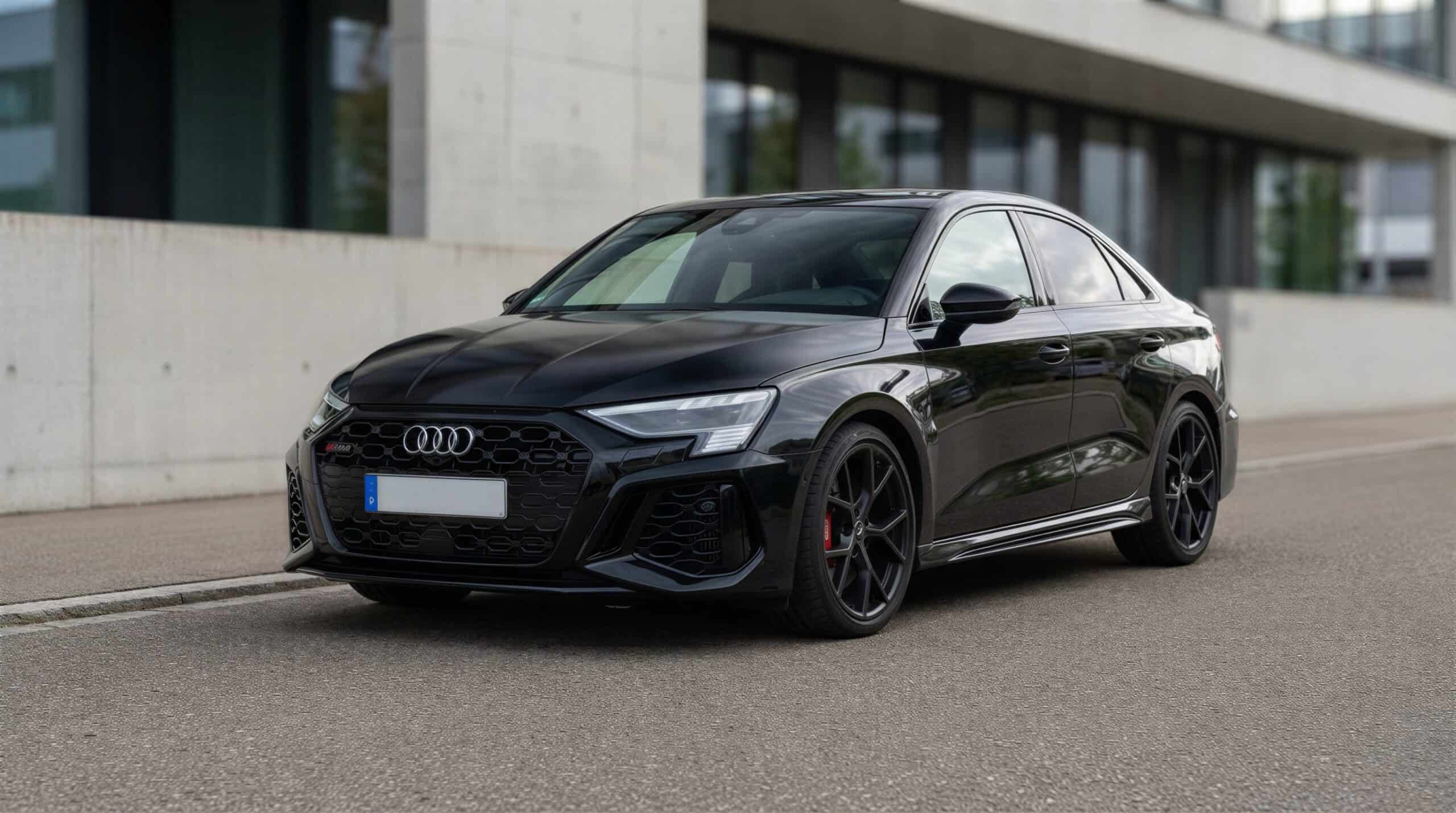 Rent a Black Audi RS3 Sedan in Stuttgart hero