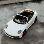 top view form Porsche 911 Carrera S in Stuttgart
