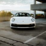 front view form Porsche 911 Carrera S in Stuttgart