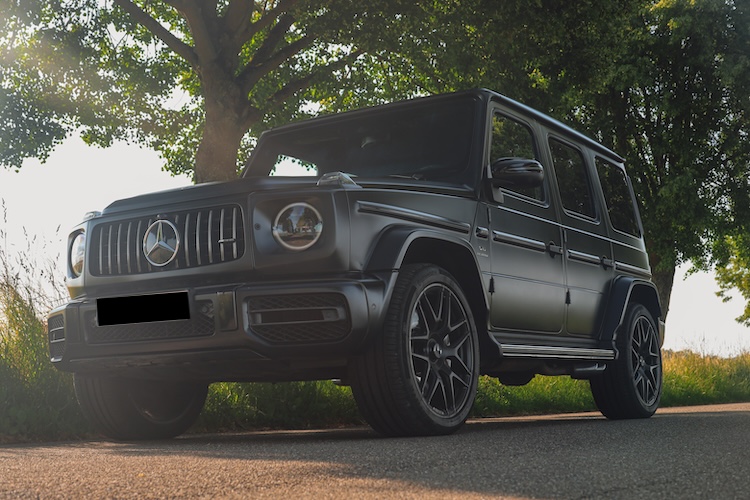 Front view Mercedes G Class - G63 AMG in Stuttgart