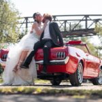 picture wedding from Ford Mustang Classic car in Düsseldorf