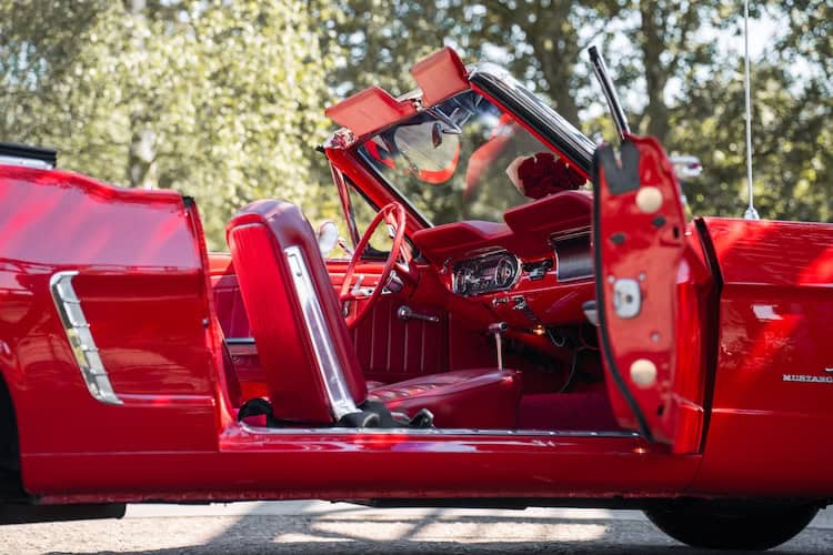 site view from Ford Mustang Classic car in Düsseldorf