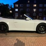 site view from Porsche 911 Convertible in Hamburg