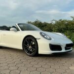 front view from Porsche 911 Convertible in Hamburg