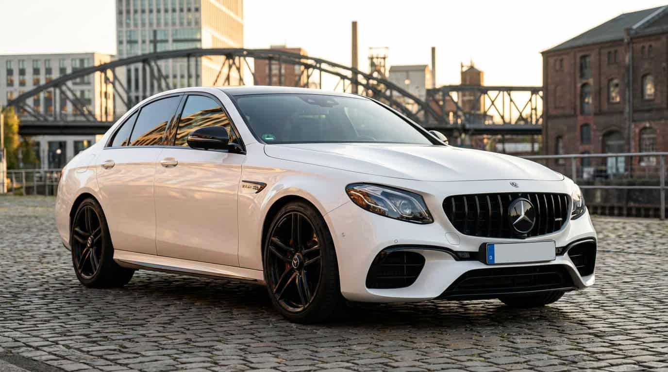 Rent a Mercedes E63S AMG in Dortmund Hero