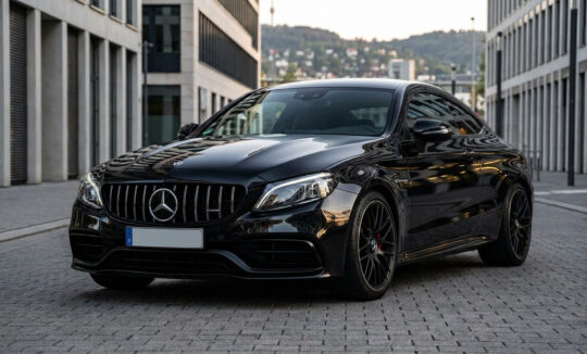 Rent a Mercedes C63S Coupe in Stuttgart Hero