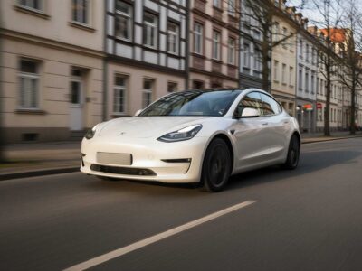 Tesla Model 3 in Wiesbaden hero