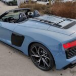 back site view from Audi R8 V10 Spyder in Hamburg