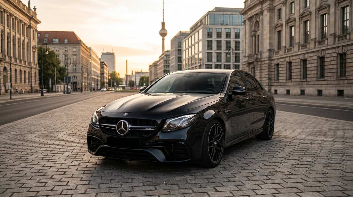 Rent a Mercedes E63S AMG in Berlin Hero