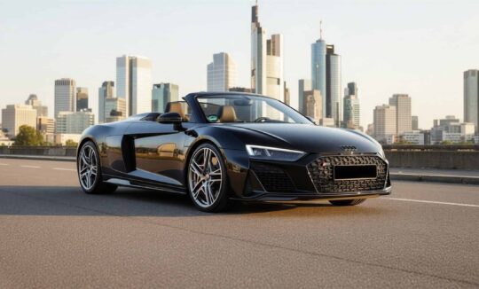 Rent an Audi R8 Performance Spyder in Frankfurt hero