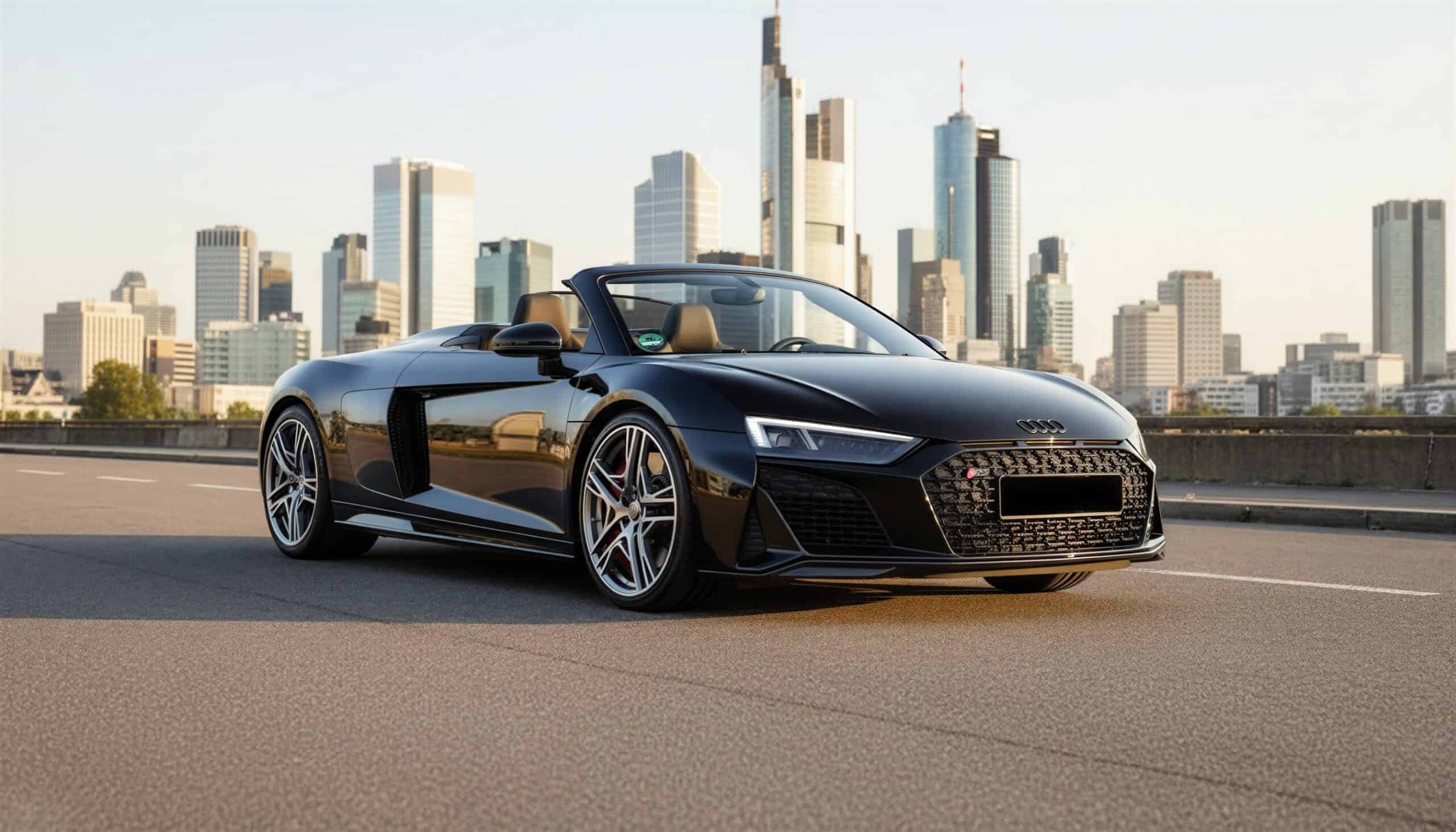 Rent an Audi R8 Performance Spyder in Frankfurt hero