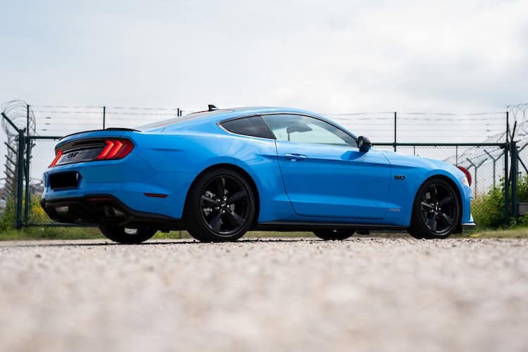 Back View of Ford Mustang GT in Munich