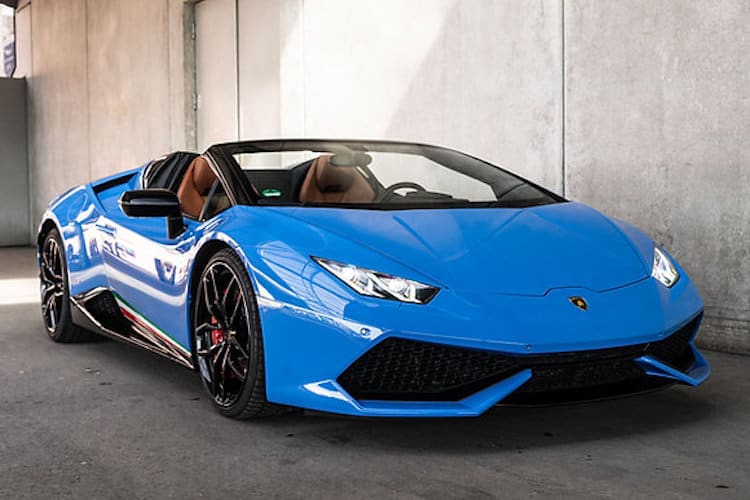 Rent a Lamborghini Huracan LP610-4 Spyder in Frankfurt