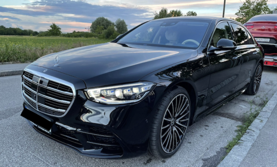 Rent a Mercedes S500L in Munich