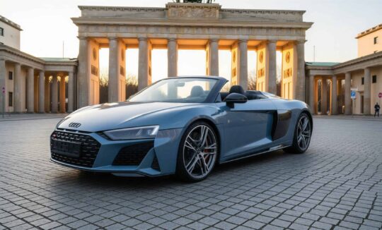 Audi R8 Spyder in Berlin hero