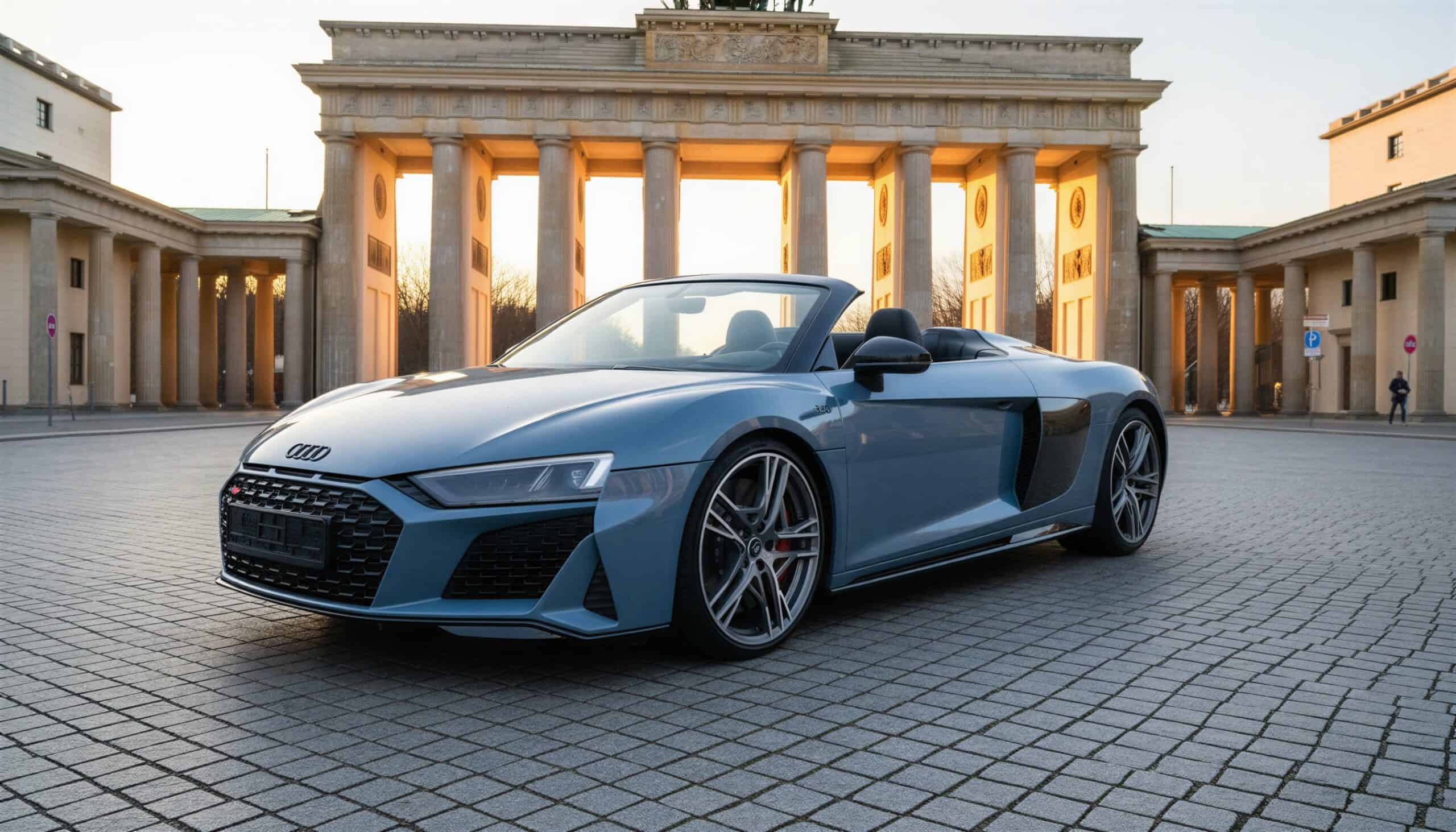 Audi R8 Spyder in Berlin hero