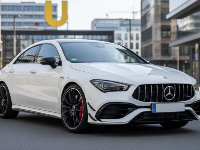 Rent a Mercedes CLA 45S AMG in Dortmund Hero