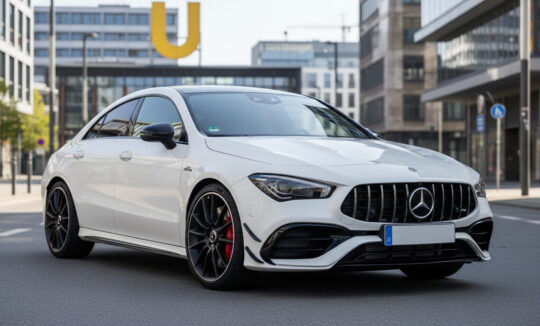 Rent a Mercedes CLA 45S AMG in Dortmund Hero