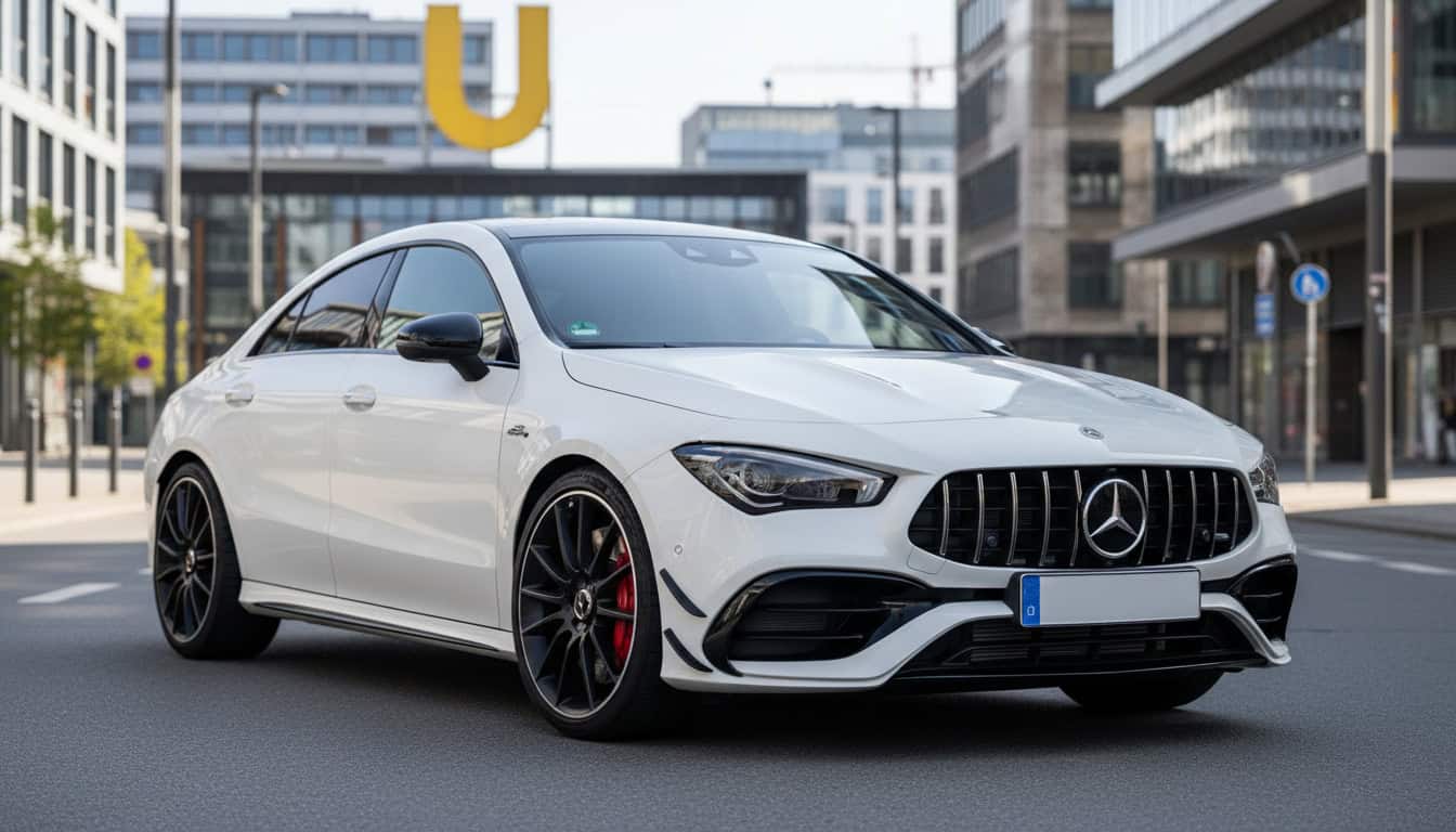 Rent a Mercedes CLA 45S AMG in Dortmund Hero