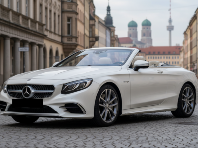 Rent a Mercedes S500 Convertible in Munich Hero