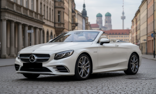 Rent a Mercedes S500 Convertible in Munich Hero