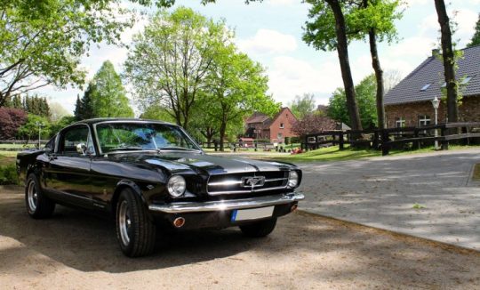 Rent a 1965 Ford Mustang Fastback GT in Dortmund