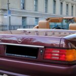 back view from Mercedes SL 500 in Berlin