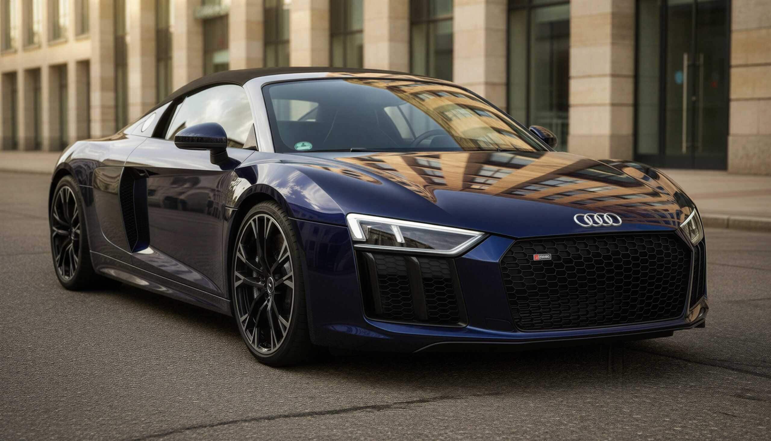 Rent a Audi R8 V10 Spyder Quattro in Berlin Hero