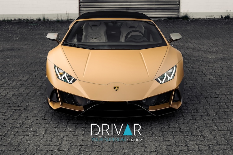 front site from Lamborghini Huracan EVO Spyder in Hamburg