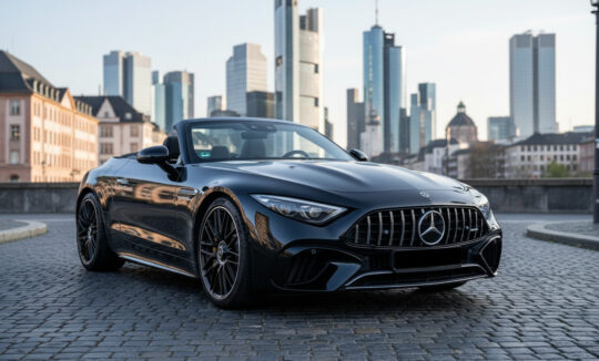 Rent a Mercedes SL63 in Frankfurt Hero