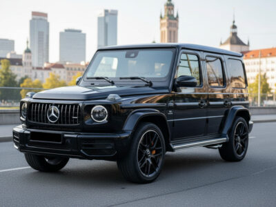 Rent a Black Mercedes G63 AMG in Munich Hero