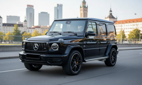 Rent a Black Mercedes G63 AMG in Munich Hero