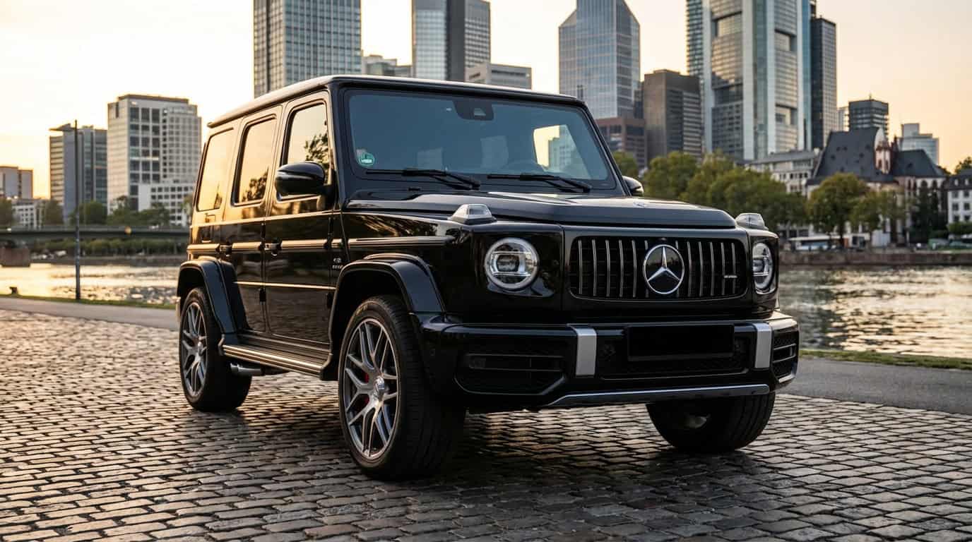 Rent a Mercedes G63 AMG in Frankfurt Hero