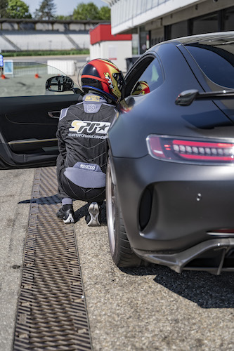Mercedes AMG GTS racetrack