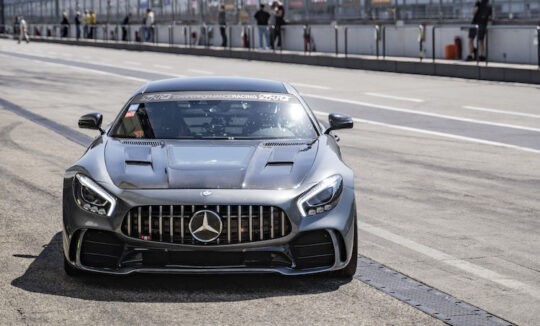 Mercedes AMG GTS racetrack