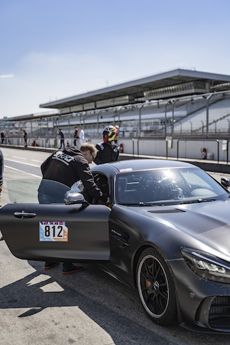 Mercedes AMG GTS racetrack