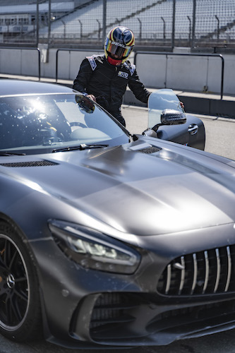 Mercedes AMG GTS racetrack