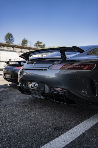Mercedes AMG GTS racetrack