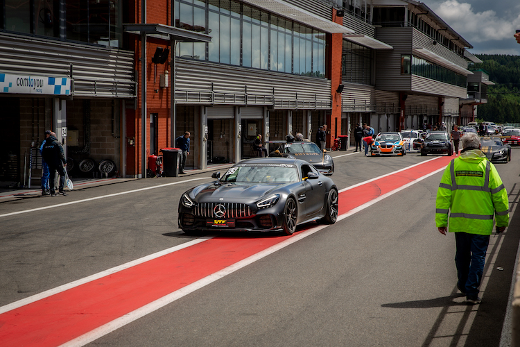 Mercedes AMG GTS racetrack