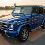 Rent a Blue Mercedes G63 AMG in Munich Hero