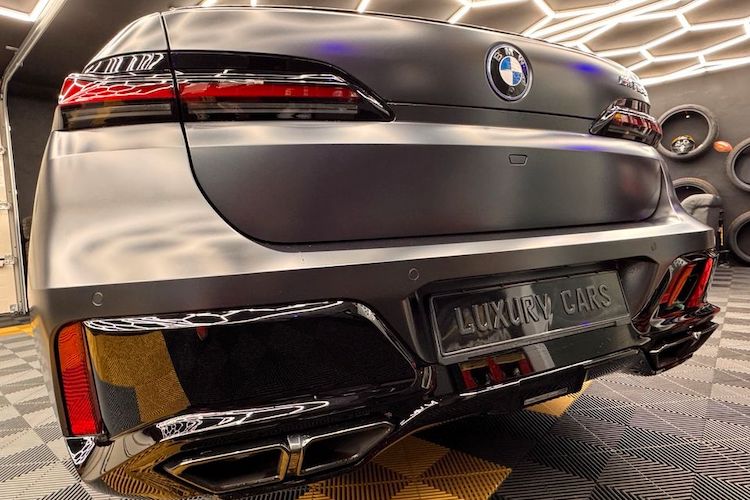 Back site from BMW M760e in Kassel
