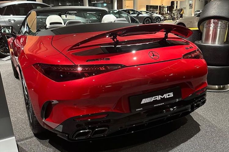 back site view from Mercedes SL63 AMG in Kassel