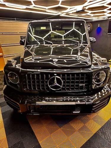 front view from Mercedes G63 AMG n Kassel